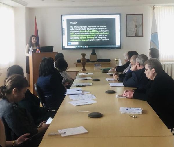 EU “ERASMUS + T-GREEN” PROJECT AS A SUBJECT OF DISCUSSION FOR GSU ACADEMIC BOARD
